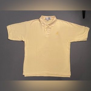 Men’s Yellow Polo,‎ Mauna Lani Logo, (Resort, Hawaii), 100% Pima cotton, Size XL